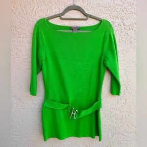 KENAR Women’s Size Medium Top in Apple Green